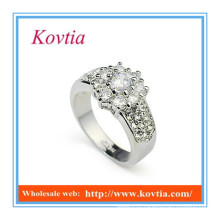 NEWEST fashion thick white gold dummy engagement rings